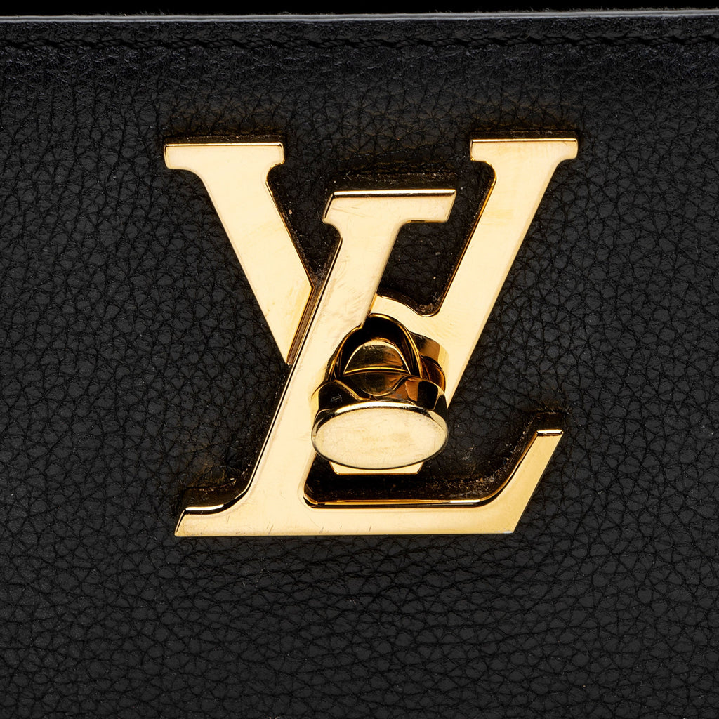 Louis Vuitton Grained Calfskin Lock & Go Tote