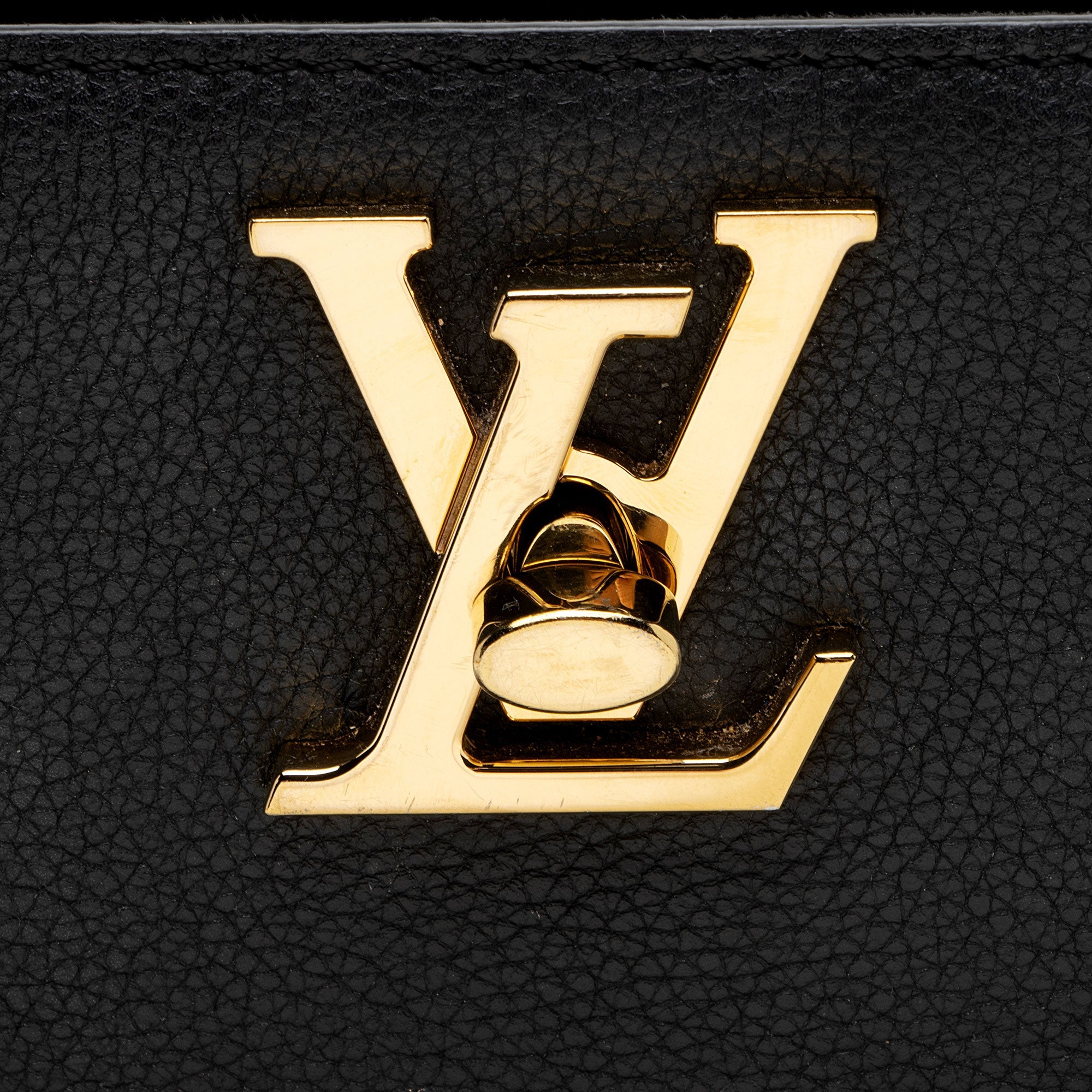 Louis Vuitton Grained Calfskin Lock & Go Tote