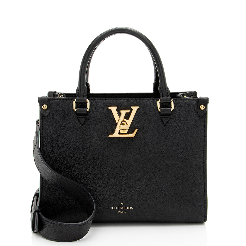 Louis Vuitton Grained Calfskin Lock & Go Tote