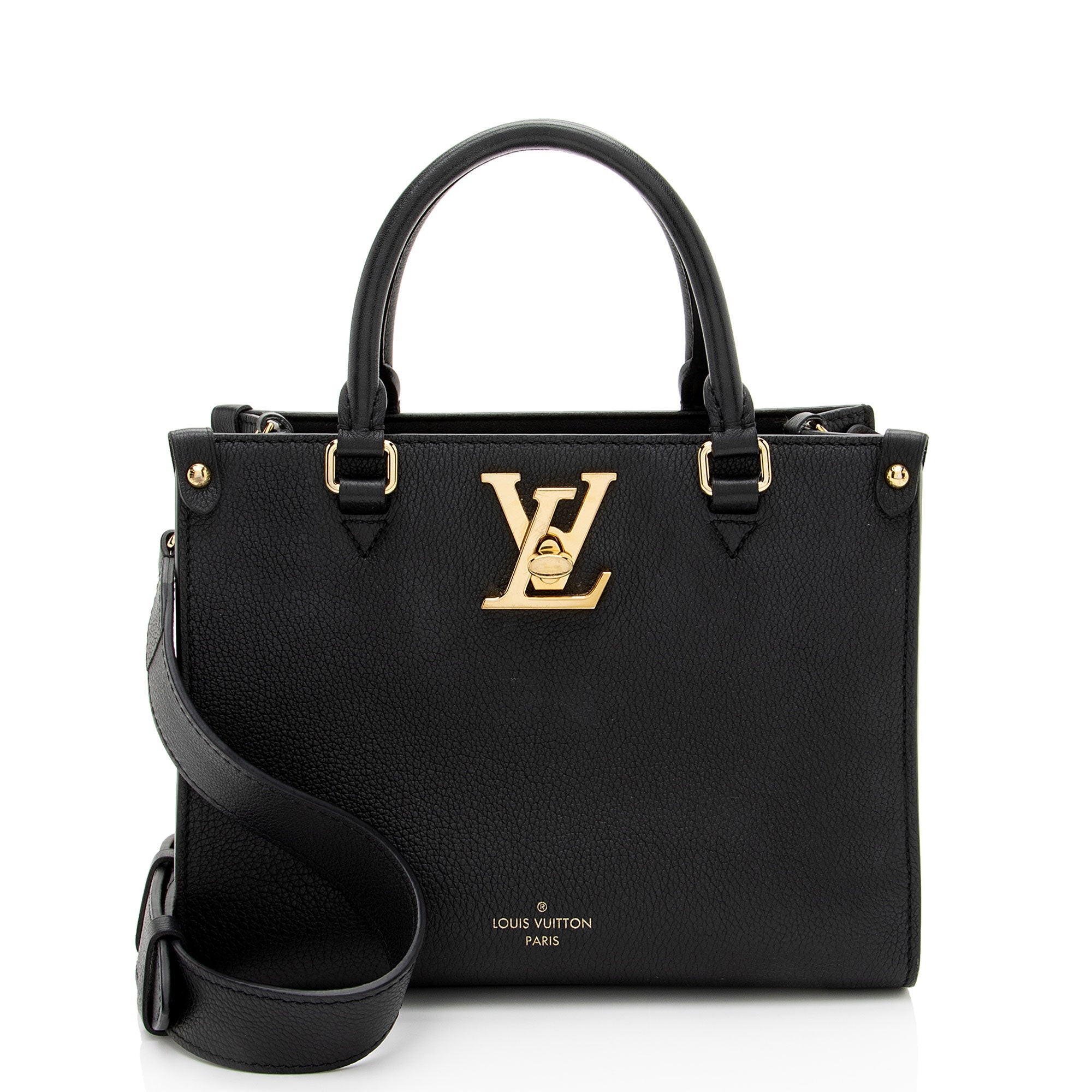Louis Vuitton Grained Calfskin Lock & Go Tote