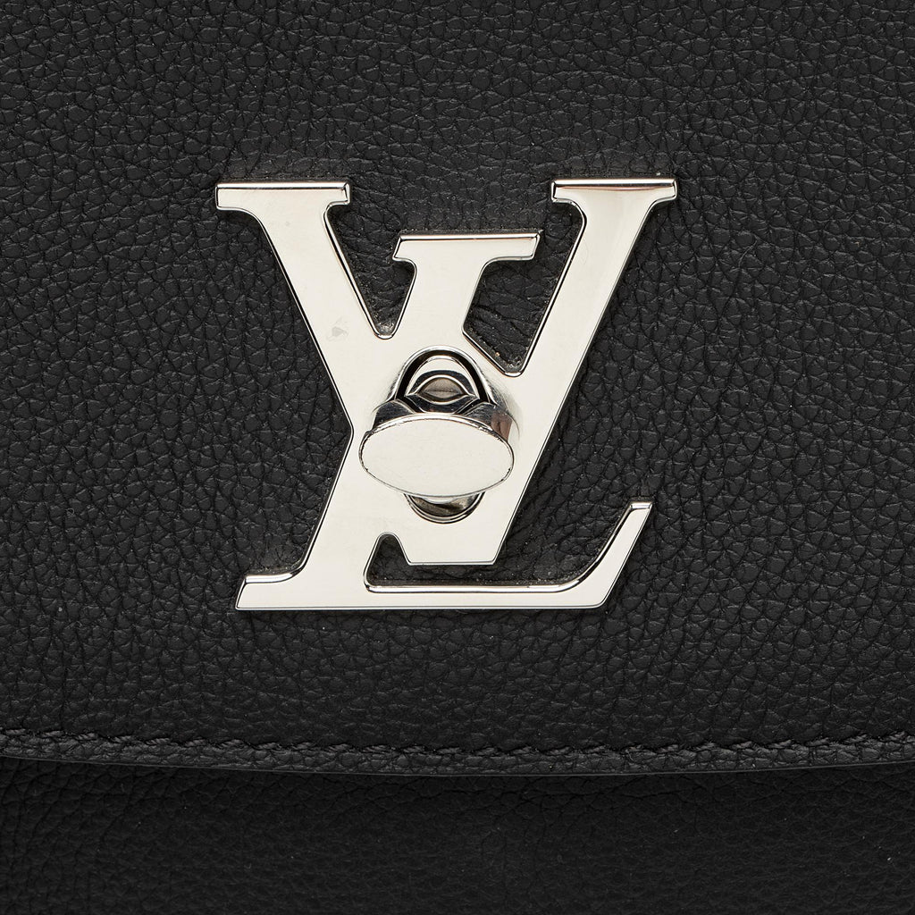 Louis Vuitton Grained Calfskin Lockme Ever MM Satchel (SHF-OiIBfz)