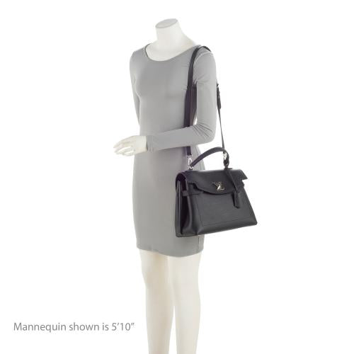 Louis Vuitton Grained Calfskin Lockme Ever MM Satchel (SHF-OiIBfz)