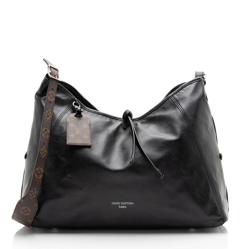 Louis Vuitton Lambskin CarryAll Vibe MM Shoulder Bag