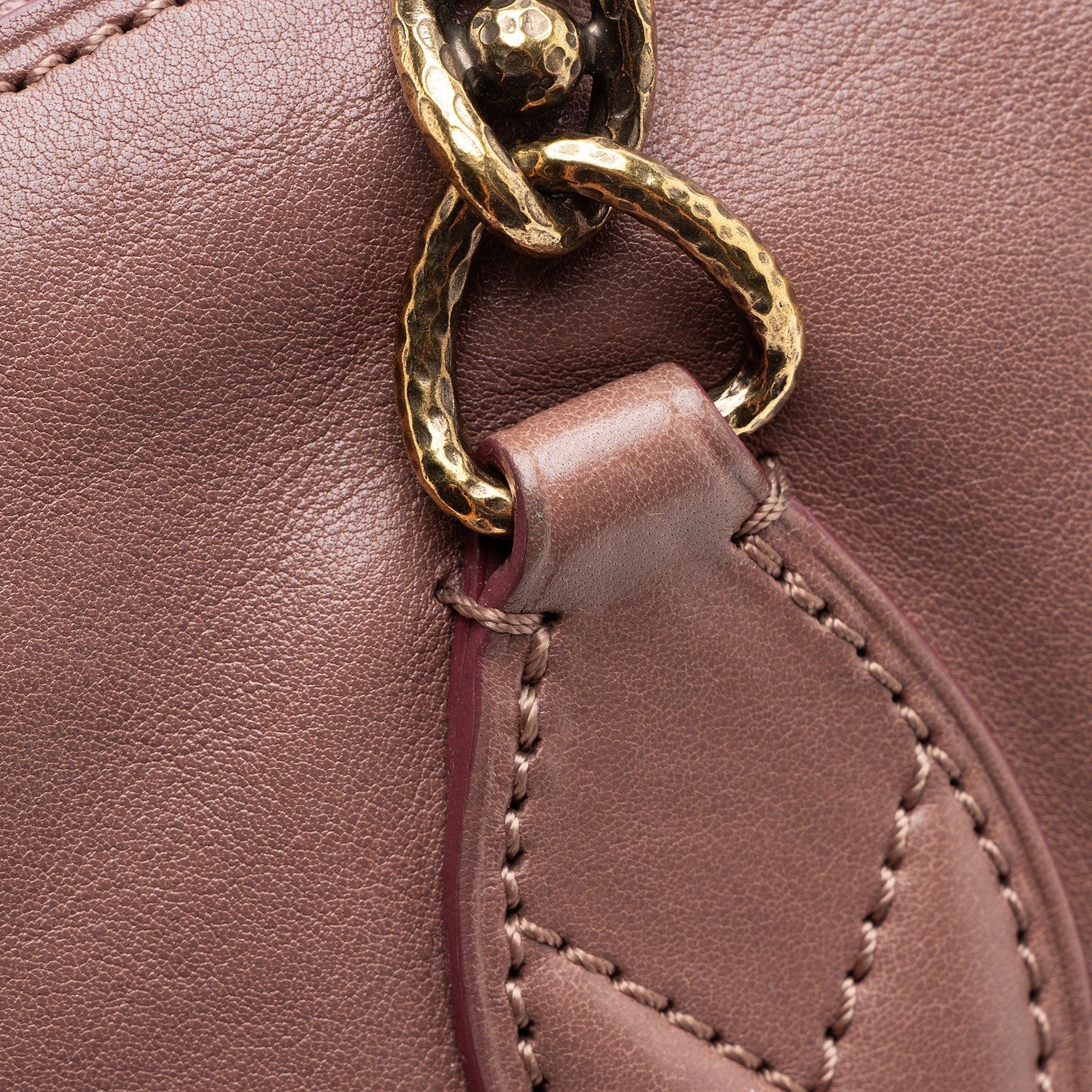 Louis Vuitton Leather Boudoir Lockit Chain Shoulder Bag
