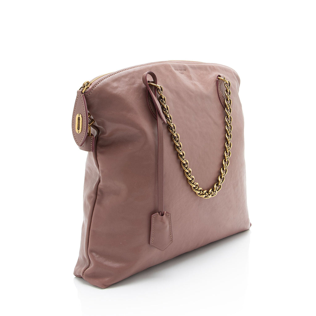 Louis Vuitton Leather Boudoir Lockit Chain Shoulder Bag