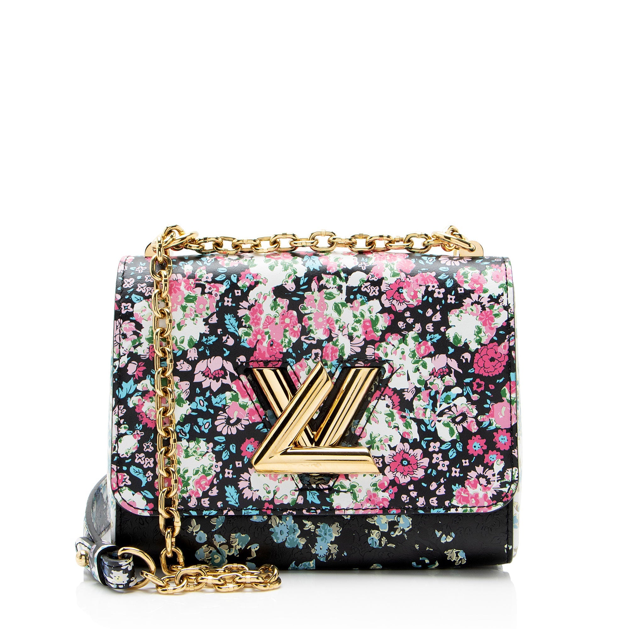 Louis Vuitton Leather Flower Twist PM Shoulder Bag