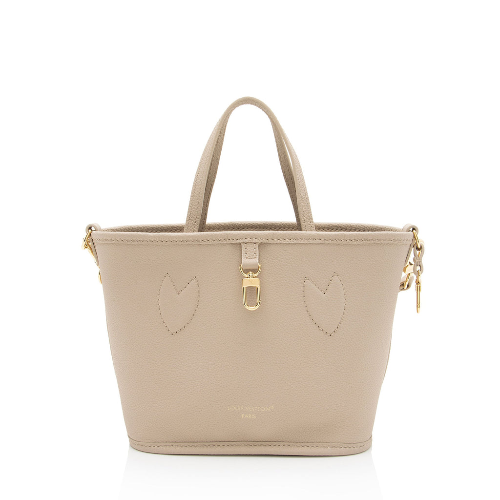 Louis Vuitton Leather Monogram Canvas Neverfull Inside Out Bandouliere BB Tote