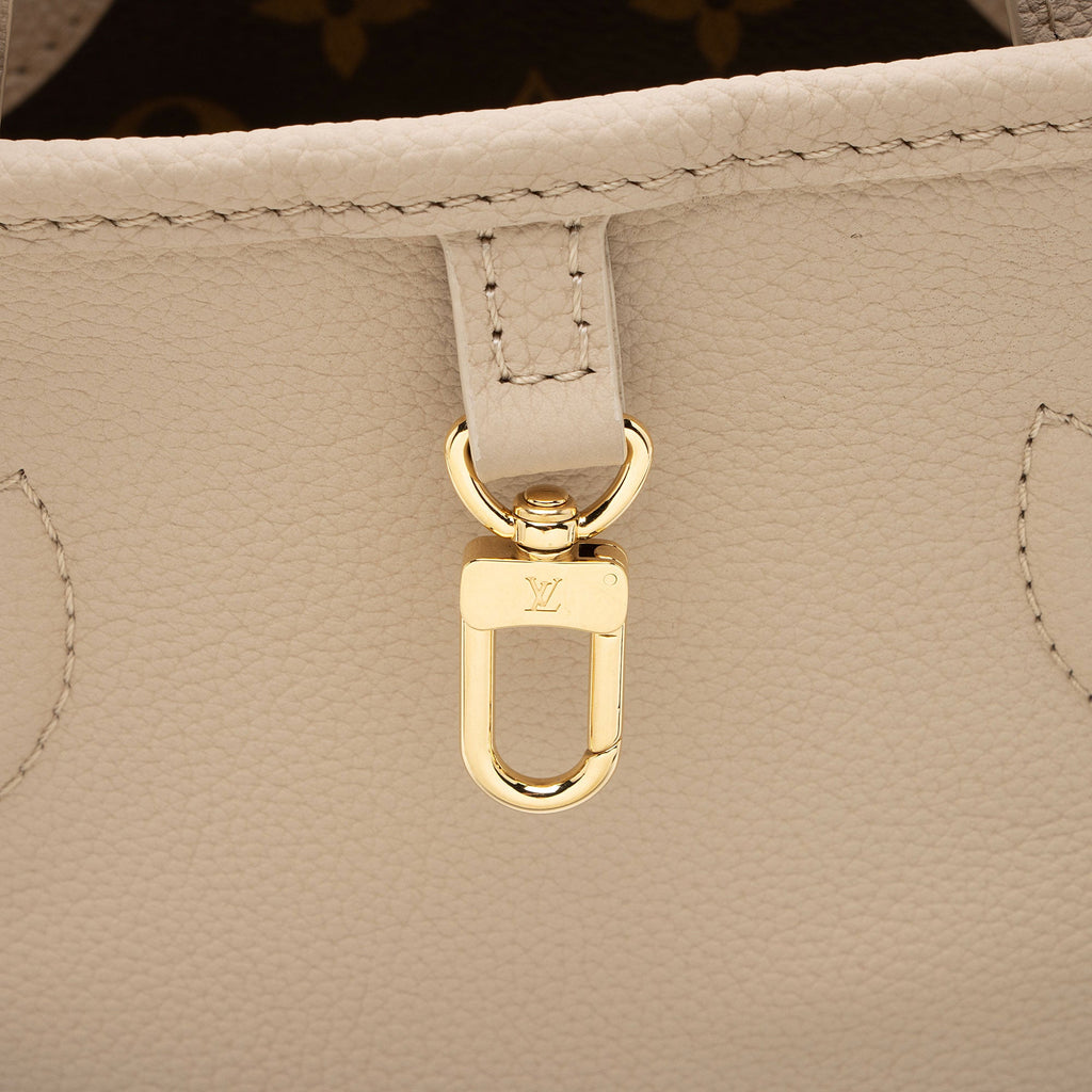 Louis Vuitton Leather Monogram Canvas Neverfull Inside Out Bandouliere BB Tote