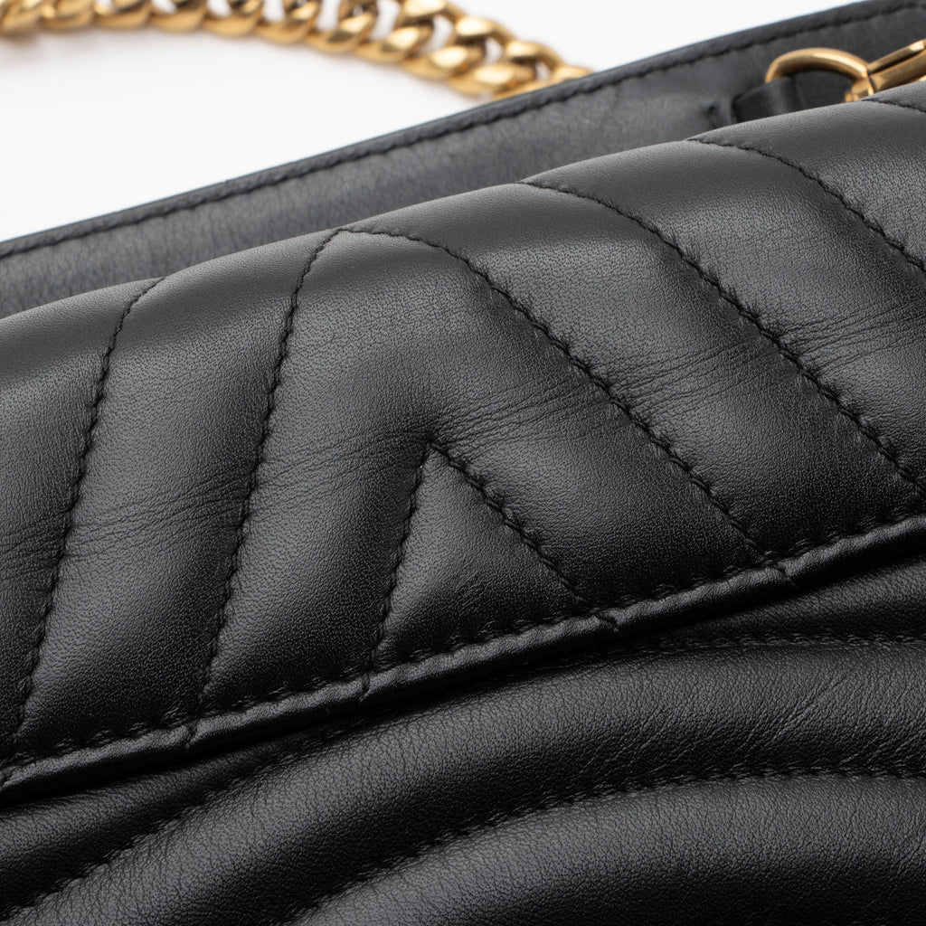 Louis Vuitton Limited Edition Calfskin Patches New Wave Chain MM Shoulder Bag (SHF-rK1e8I)