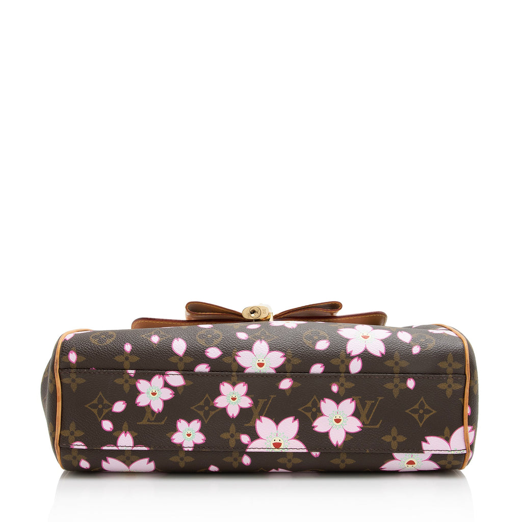 Louis Vuitton Limited Edition Cherry Blossom Sac Retro Satchel (SHF-22743)