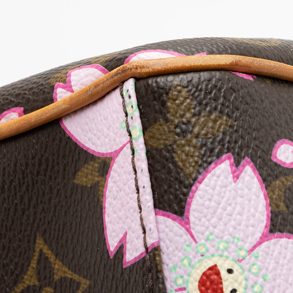 Louis Vuitton Limited Edition Cherry Blossom Sac Retro Satchel (SHF-22743)