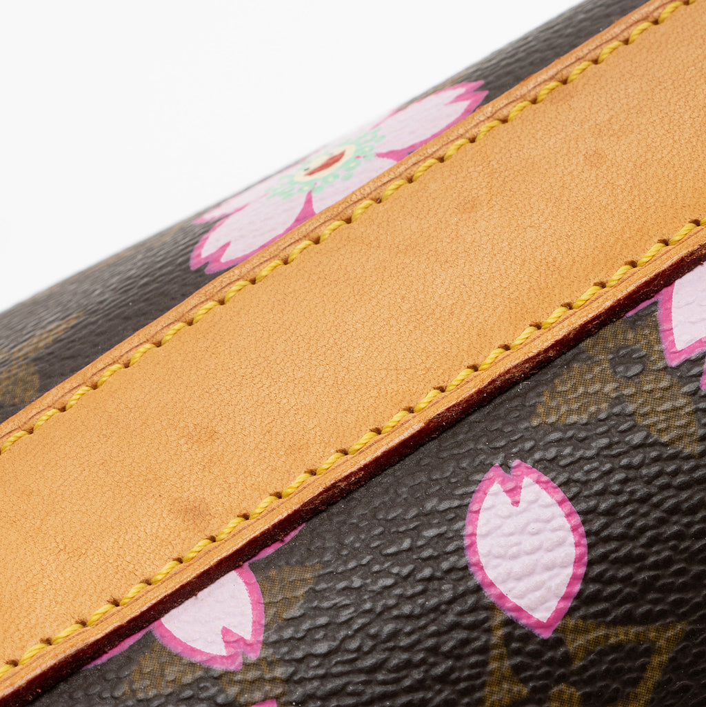 Louis Vuitton Limited Edition Cherry Blossom Sac Retro Satchel (SHF-22743)
