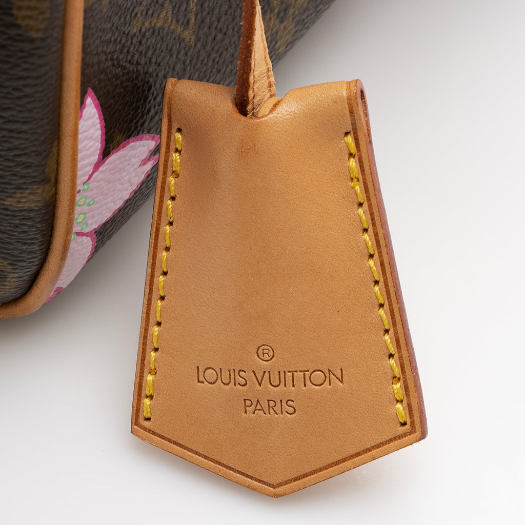 Louis Vuitton Limited Edition Cherry Blossom Sac Retro Satchel (SHF-22743)