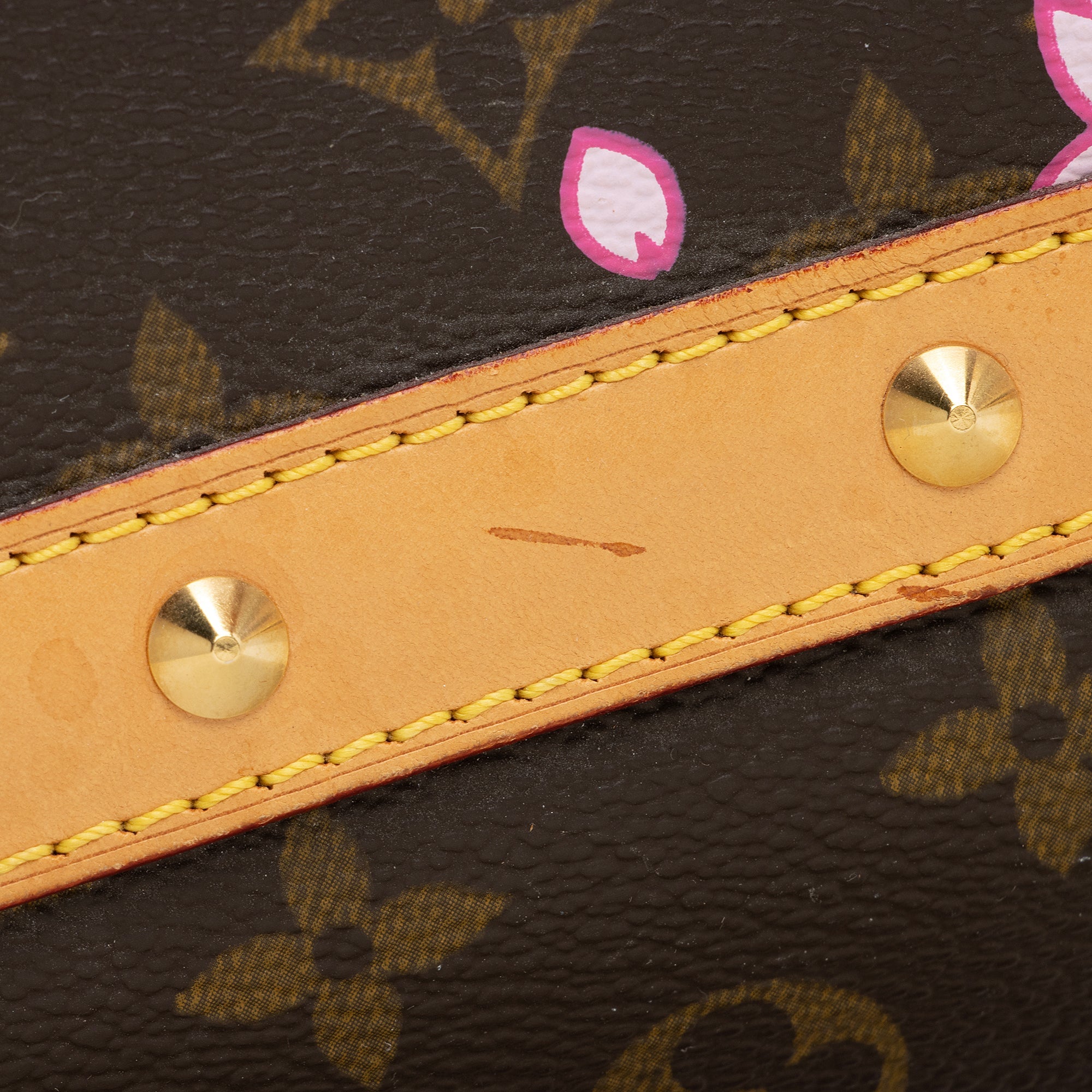 Louis Vuitton Limited Edition Cherry Blossom Sac Retro Satchel (SHF-22743)