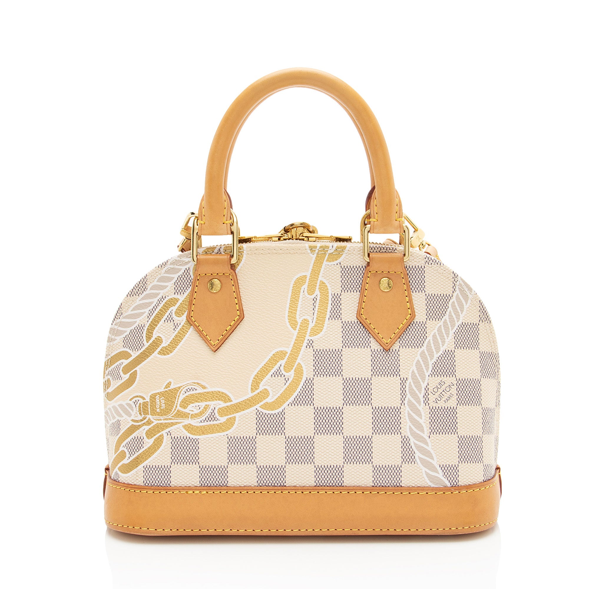 Louis Vuitton Limited Edition Damier Azur Nautical Alma BB Satchel