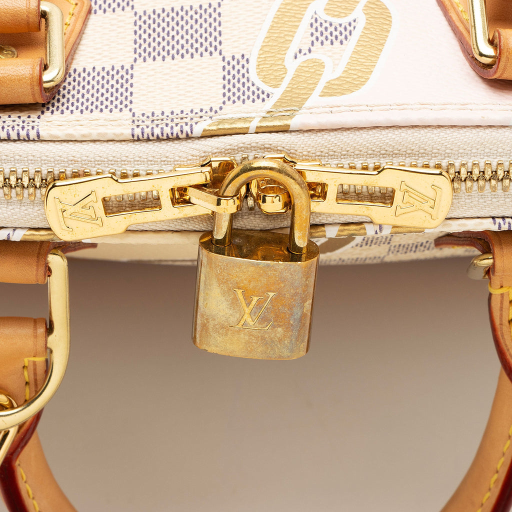 Louis Vuitton Limited Edition Damier Azur Nautical Alma BB Satchel