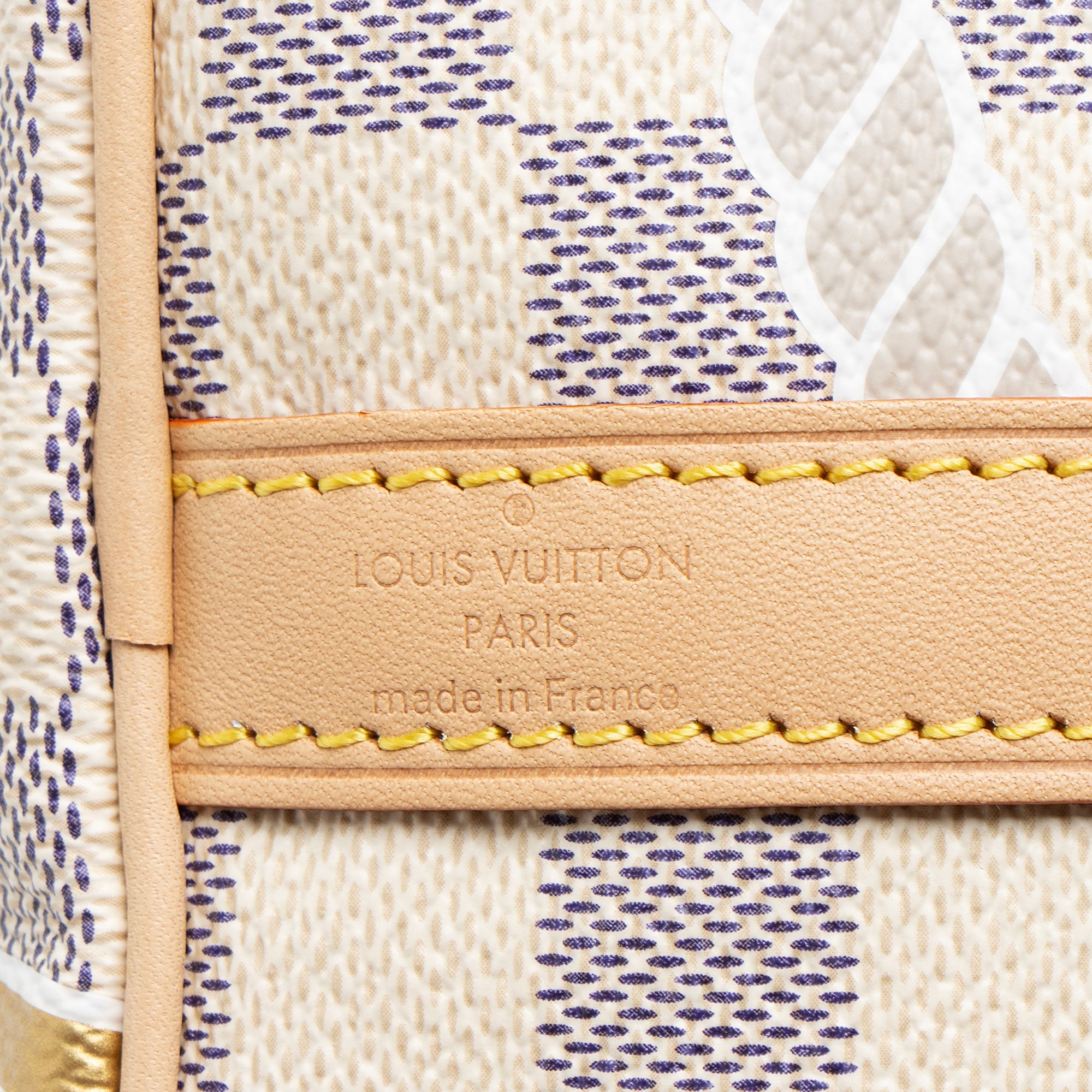 Louis Vuitton Limited Edition Damier Azur Nautical Speedy Bandouliere 25 Satchel