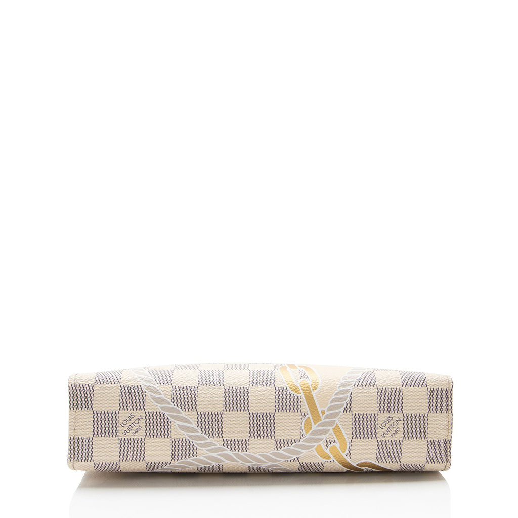 Louis Vuitton Limited Edition Damier Azur Nautical Toiletry Pouch on Chain