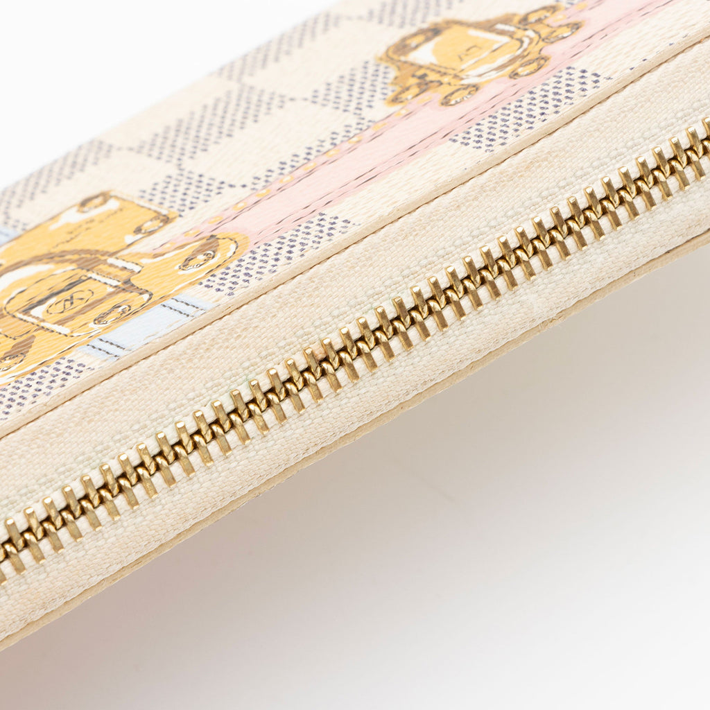Louis Vuitton Limited Edition Damier Azur Summer Trunk Clemence Wallet