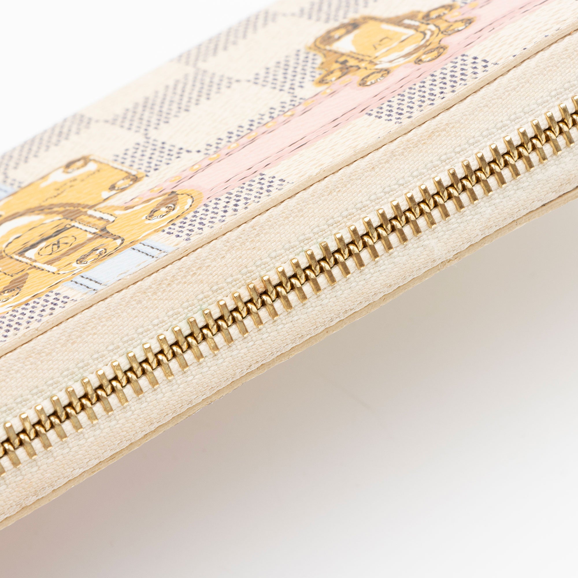 Louis Vuitton Limited Edition Damier Azur Summer Trunk Clemence Wallet