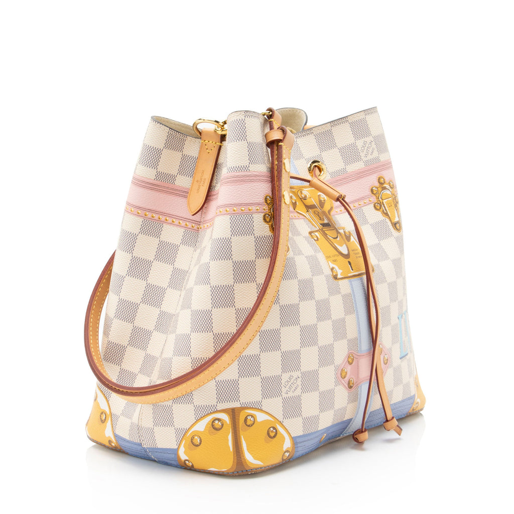 Louis Vuitton Limited Edition Damier Azur Summer Trunk Neonoe MM Shoulder Bag