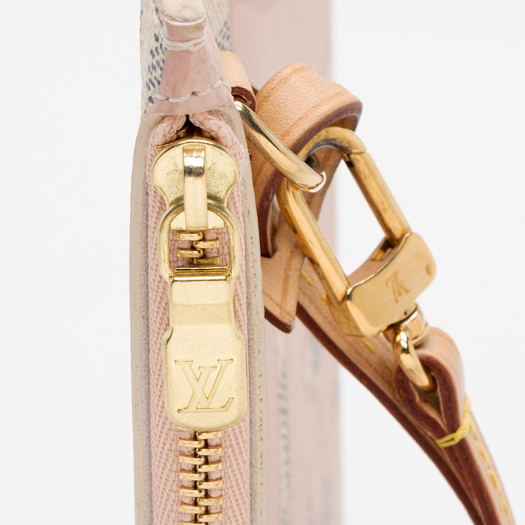 Louis Vuitton Limited Edition Damier Azur Tahitienne Neverfull MM Pochette