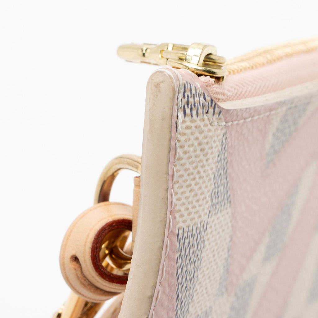 Louis Vuitton Limited Edition Damier Azur Tahitienne Neverfull MM Pochette