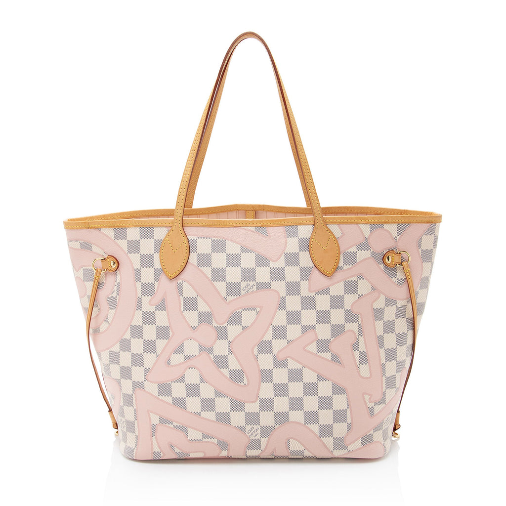 Louis Vuitton Limited Edition Damier Azur Tahitienne Neverfull MM Tote