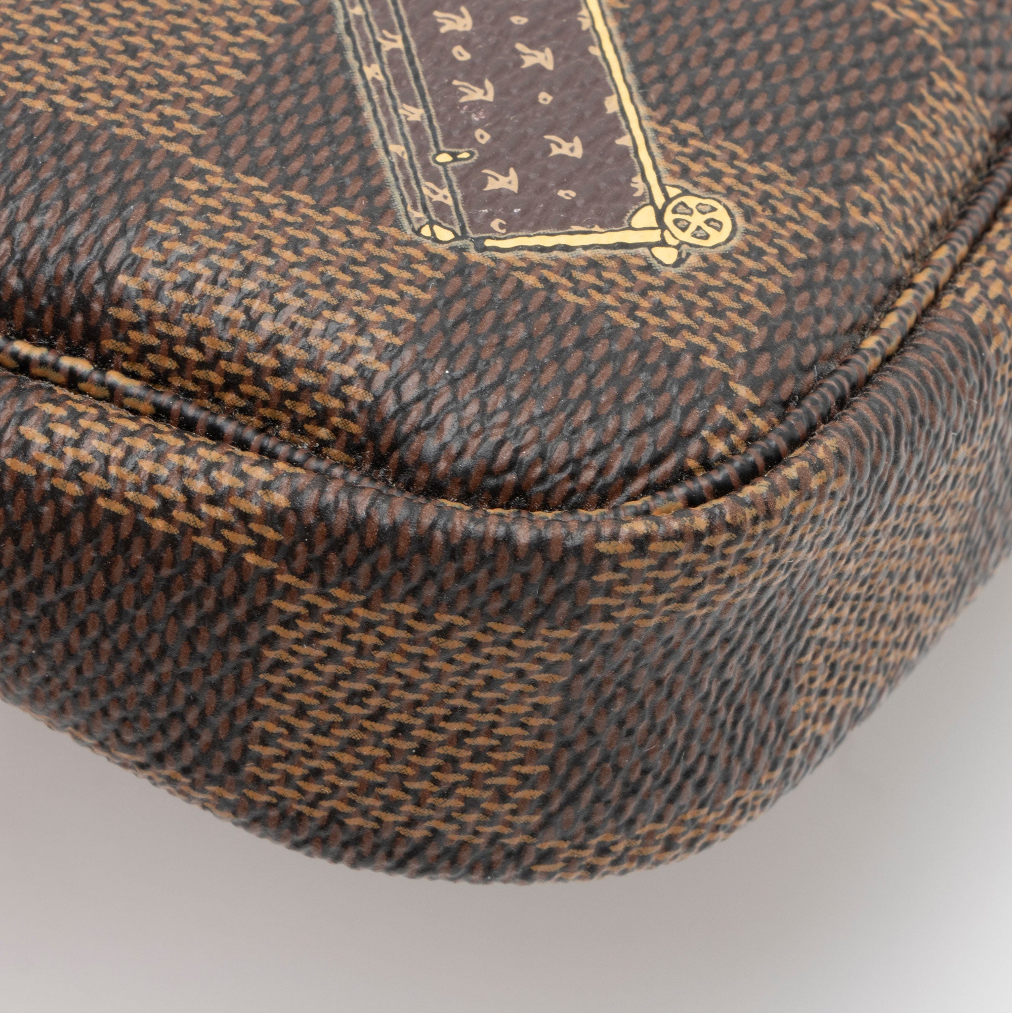 Louis Vuitton Limited Edition Damier Ebene Animation Mini Pochette