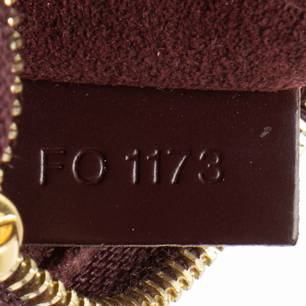 Louis Vuitton Limited Edition Damier Ebene Paillettes Mini Accessoires Pochette