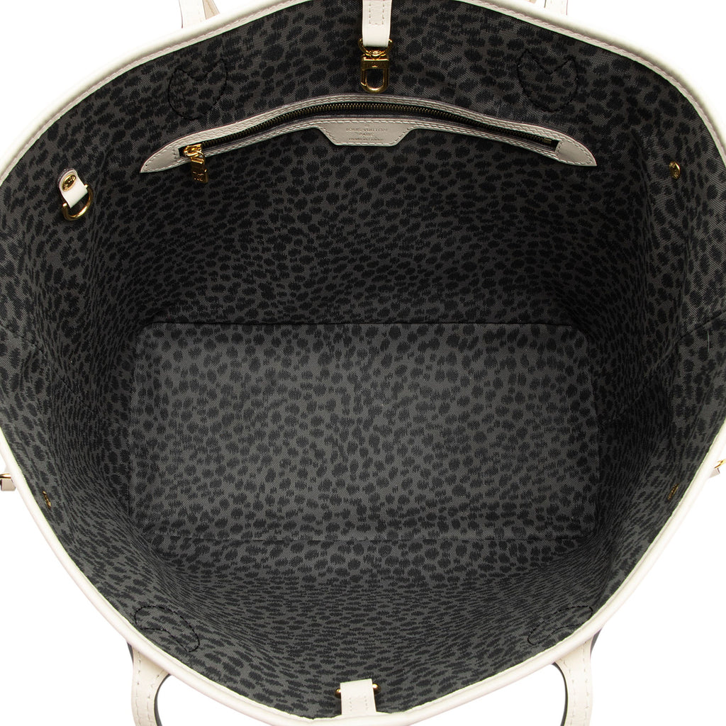 Louis Vuitton Limited Edition Giant Monogram Canvas Wild At Heart Neverfull MM Tote