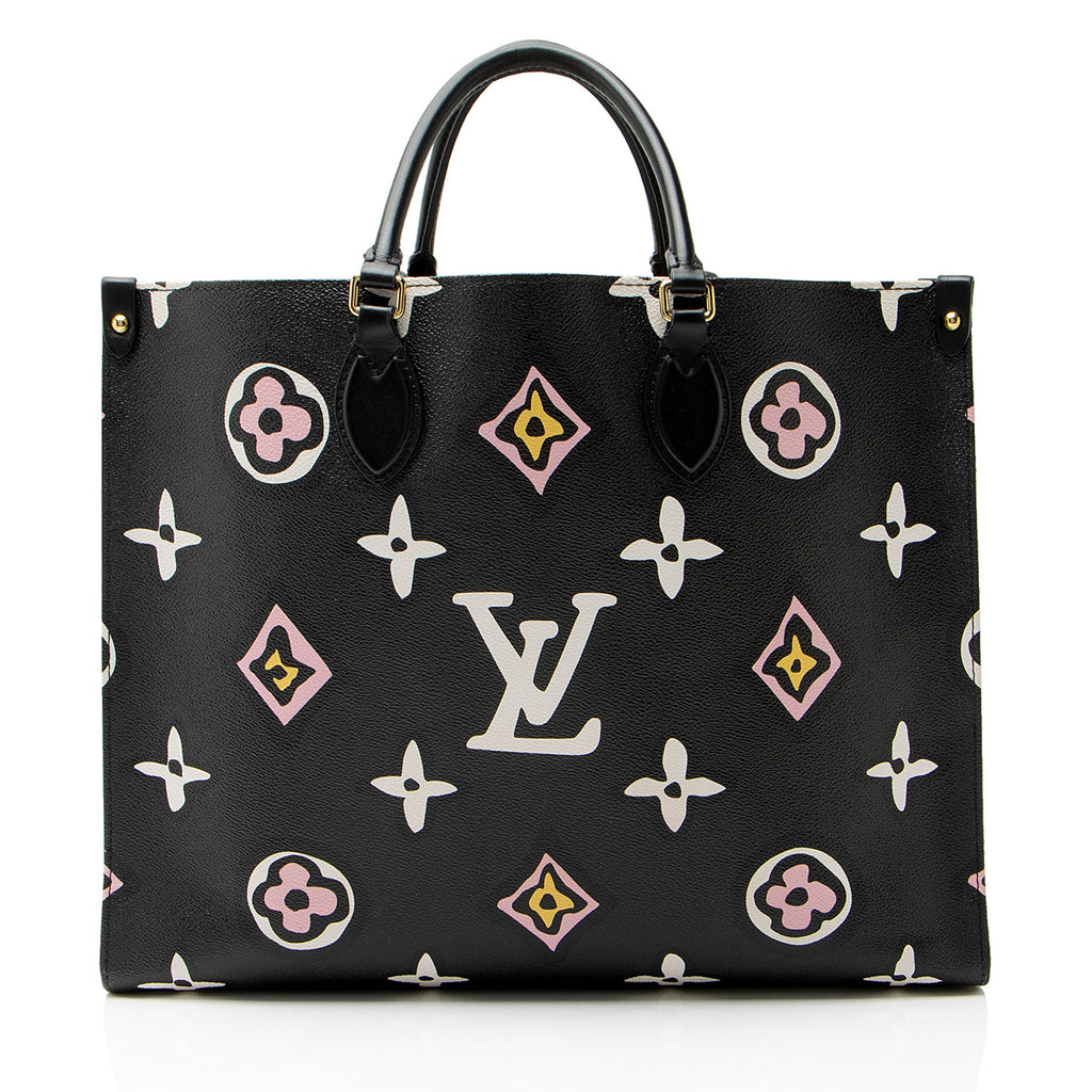 Louis Vuitton Limited Edition Giant Monogram Canvas Wild At Heart Onthego GM Tote