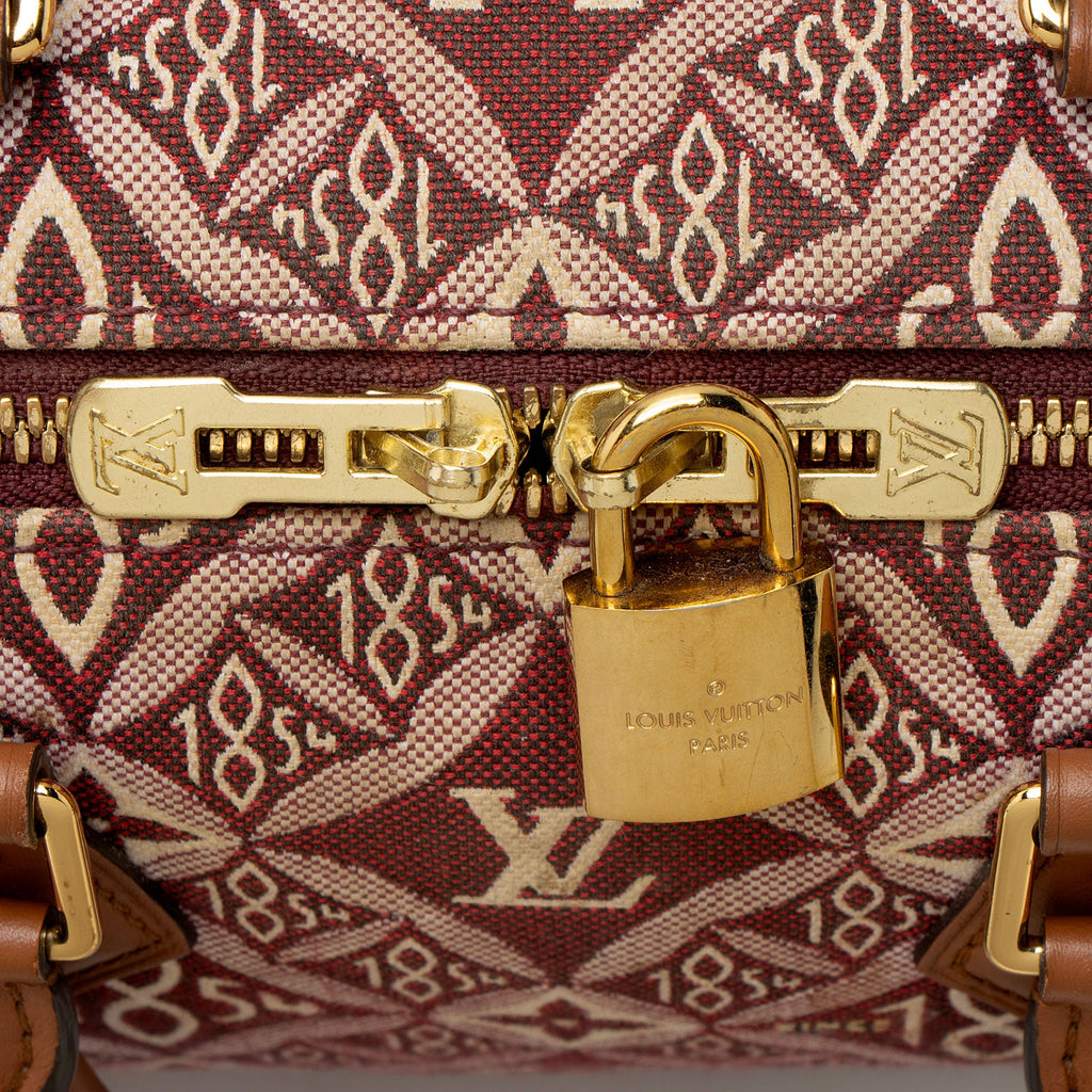Louis Vuitton Limited Edition Jacquard Since 1854 Speedy Bandouliere 25 Satchel