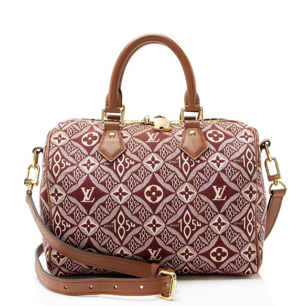 Louis Vuitton Limited Edition Jacquard Since 1854 Speedy Bandouliere 25 Satchel