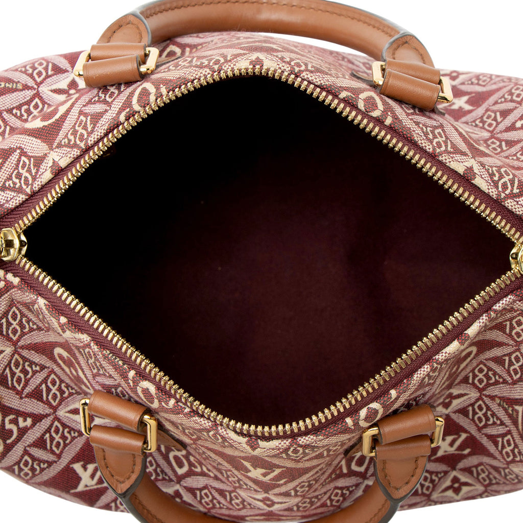 Louis Vuitton Limited Edition Jacquard Since 1854 Speedy Bandouliere 25 Satchel