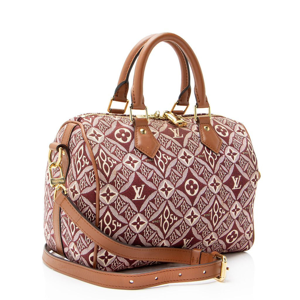 Louis Vuitton Limited Edition Jacquard Since 1854 Speedy Bandouliere 25 Satchel