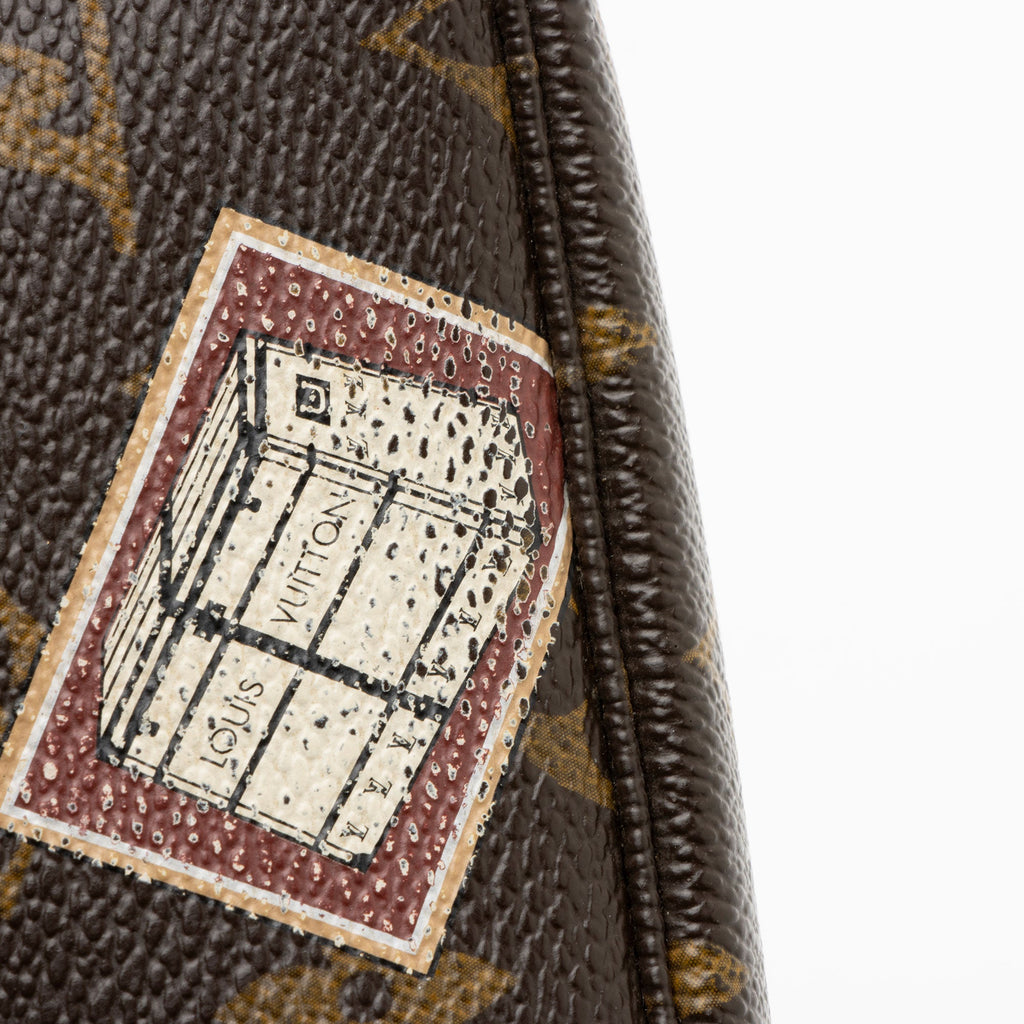 Louis Vuitton Limited Edition Monogram Canvas Patches Mini Pochette Accessoires