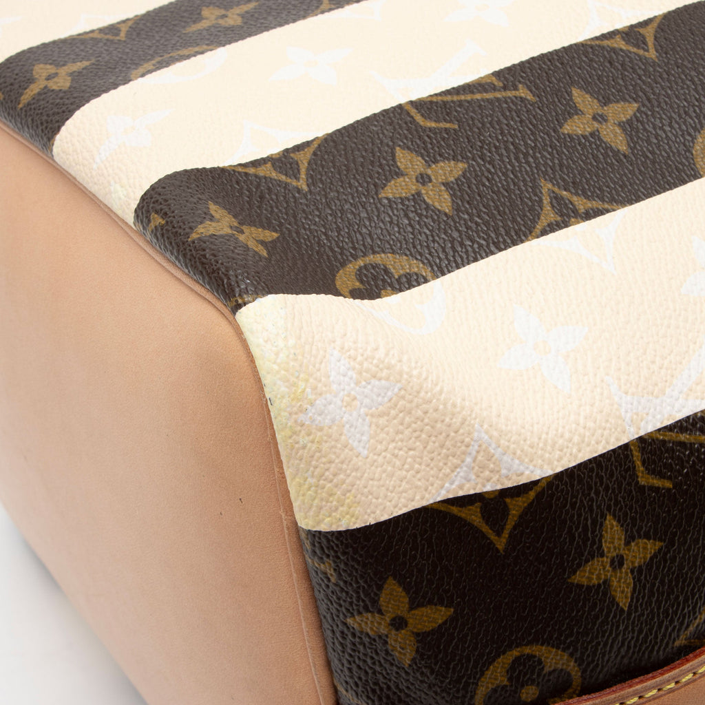 Louis Vuitton Limited Edition Monogram Canvas Rayures Petit Noe Shoulder Bag