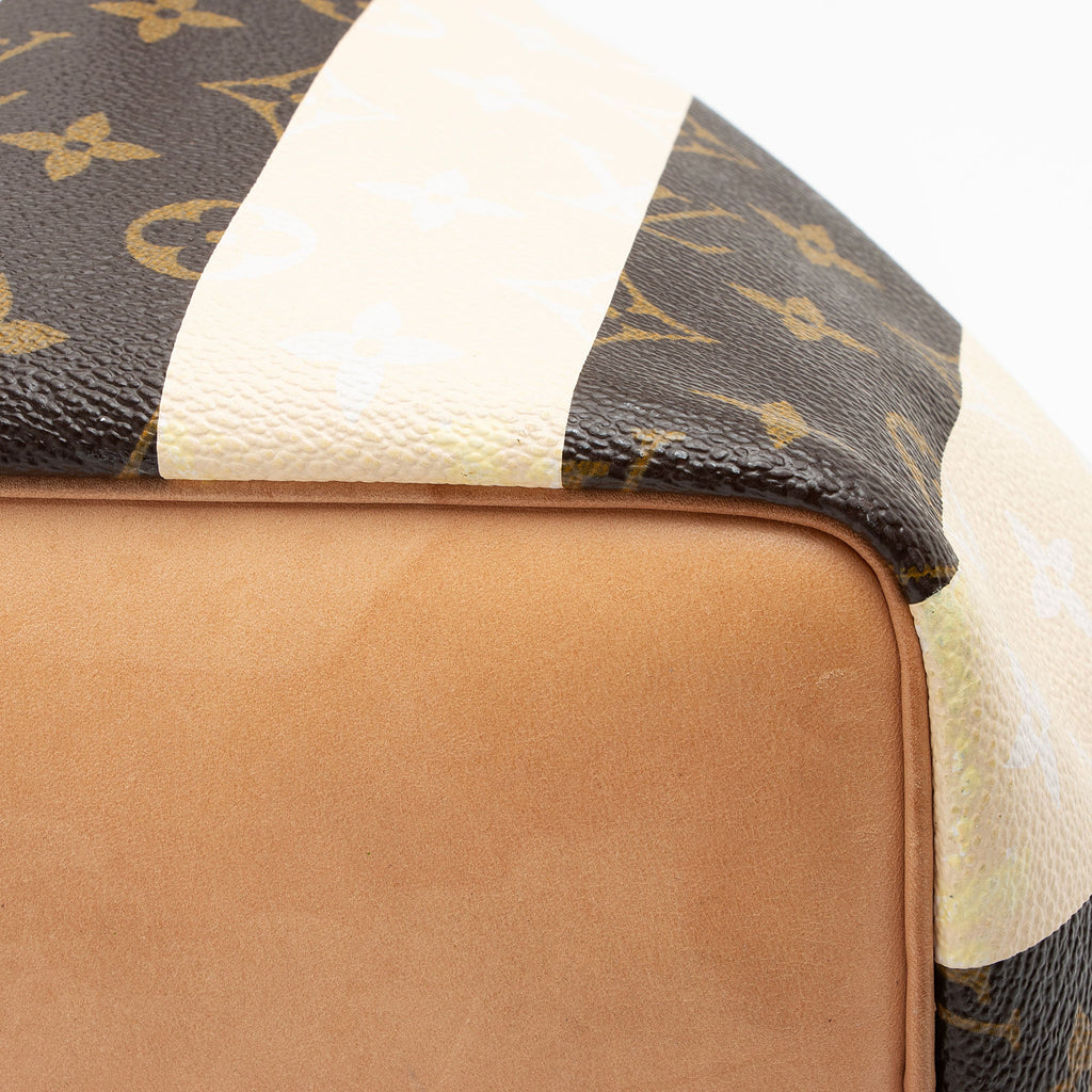 Louis Vuitton Limited Edition Monogram Canvas Rayures Petit Noe Shoulder Bag