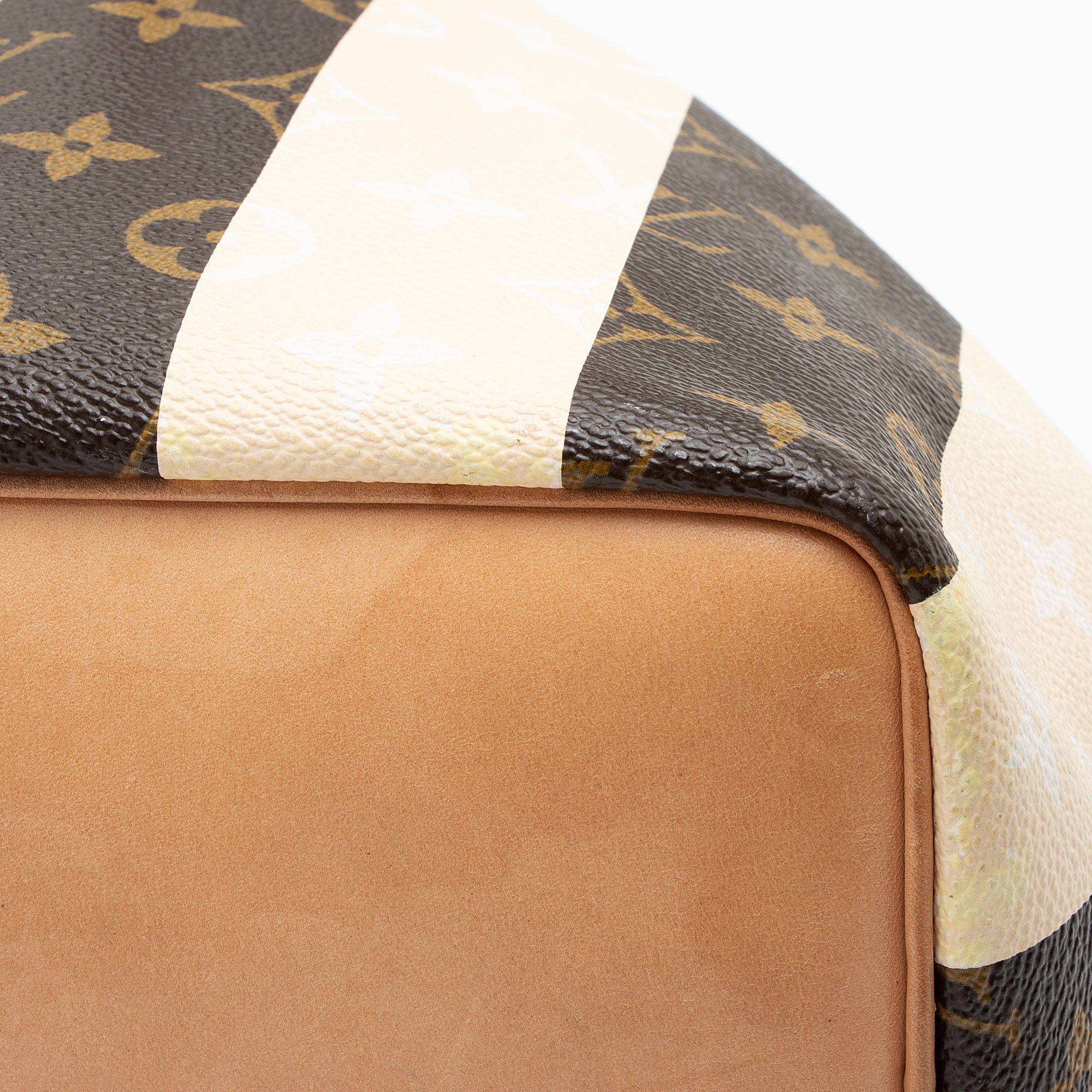 Louis Vuitton Limited Edition Monogram Canvas Rayures Petit Noe Shoulder Bag