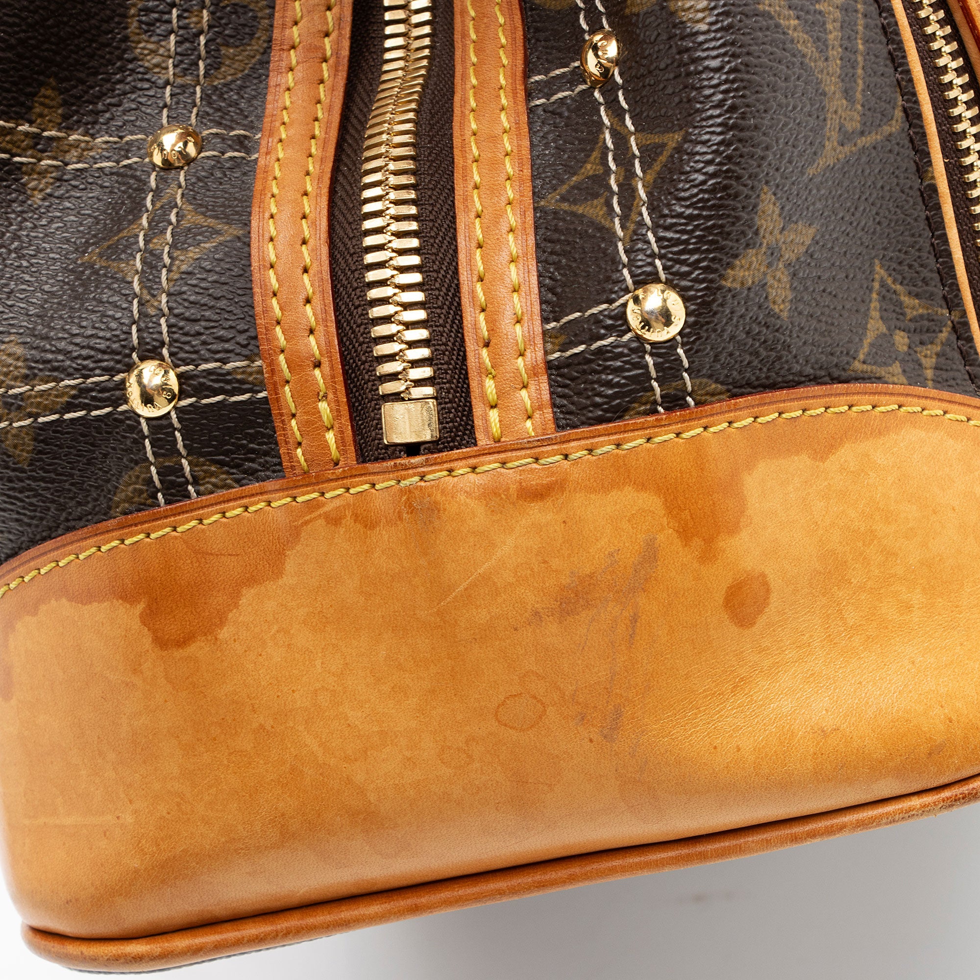 Louis Vuitton Limited Edition Monogram Canvas Riveting Satchel