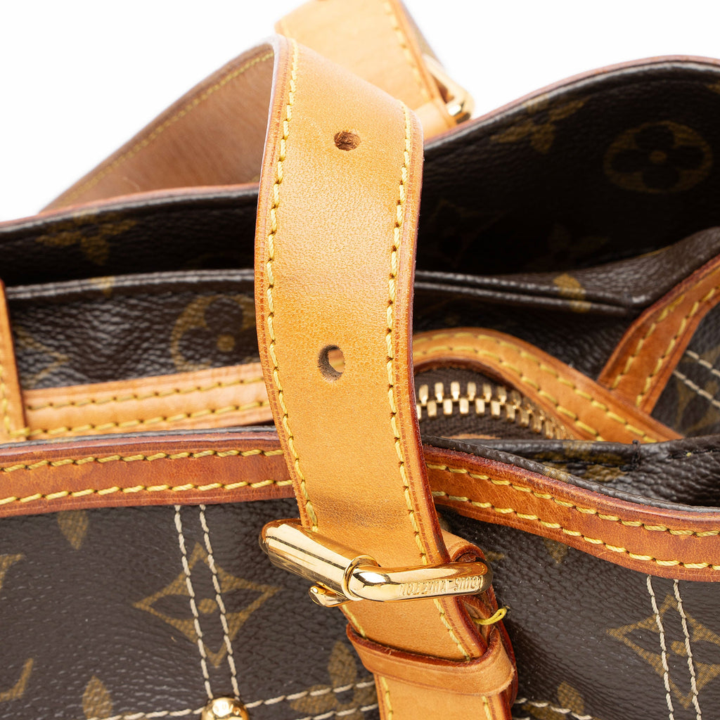 Louis Vuitton Limited Edition Monogram Canvas Riveting Satchel