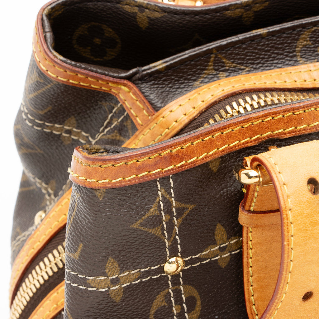 Louis Vuitton Limited Edition Monogram Canvas Riveting Satchel