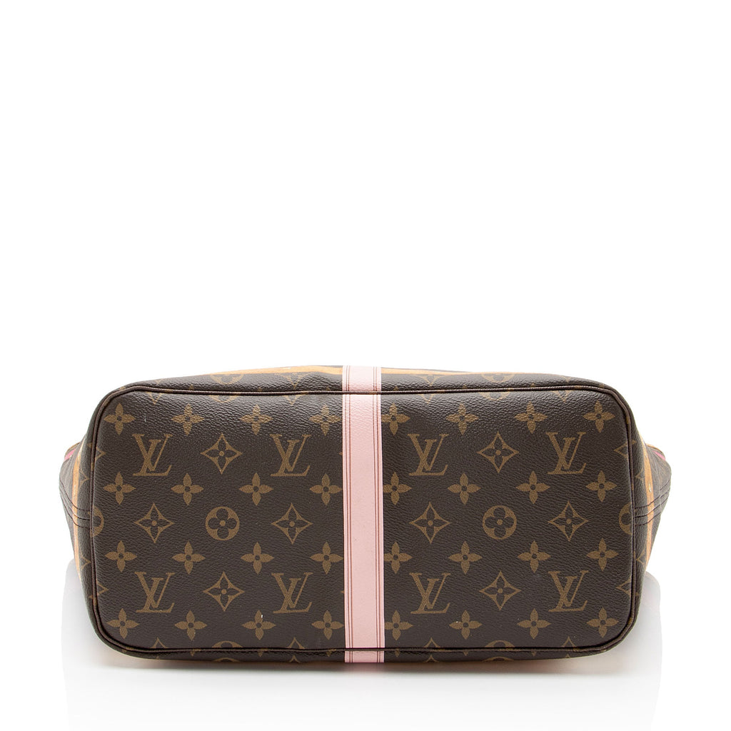 Louis Vuitton Limited Edition Monogram Canvas Summer Trunk Neverfull MM Tote