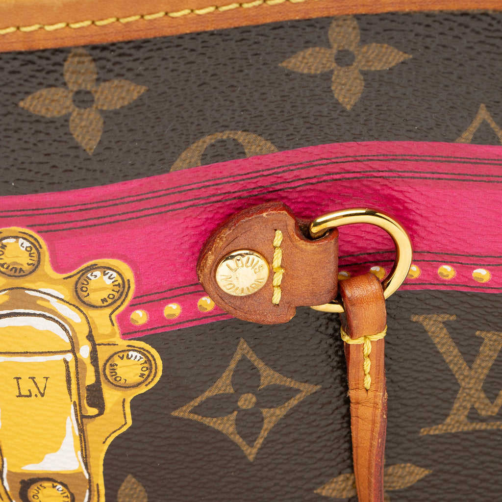 Louis Vuitton Limited Edition Monogram Canvas Summer Trunk Neverfull MM Tote