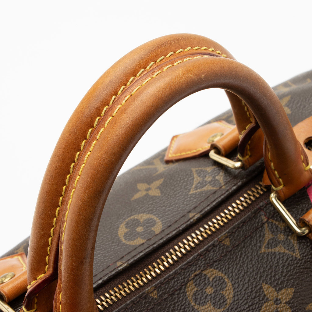 Louis Vuitton Monogram Canvas V Speedy 30 Satchel - FINAL SALE (SHF-ETgDwY)