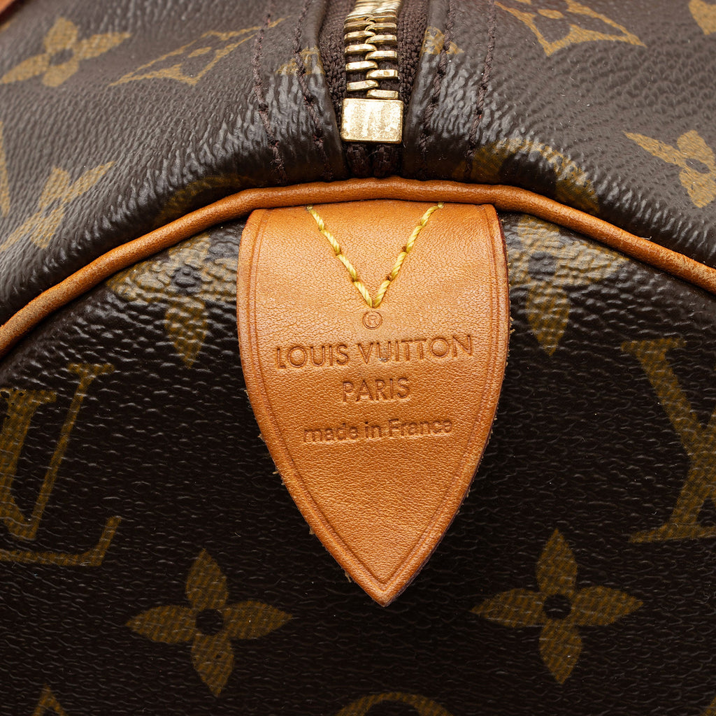 Louis Vuitton Monogram Canvas V Speedy 30 Satchel - FINAL SALE (SHF-ETgDwY)