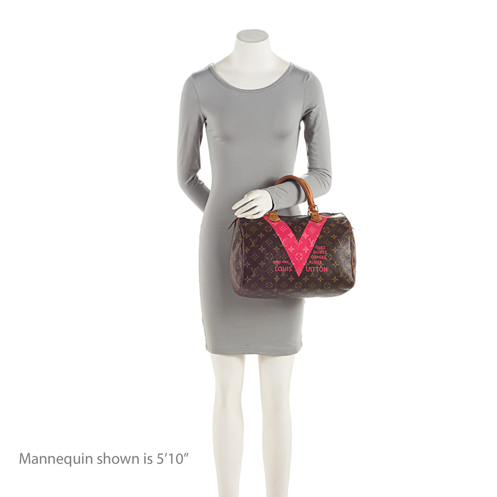 Louis Vuitton Monogram Canvas V Speedy 30 Satchel - FINAL SALE (SHF-ETgDwY)