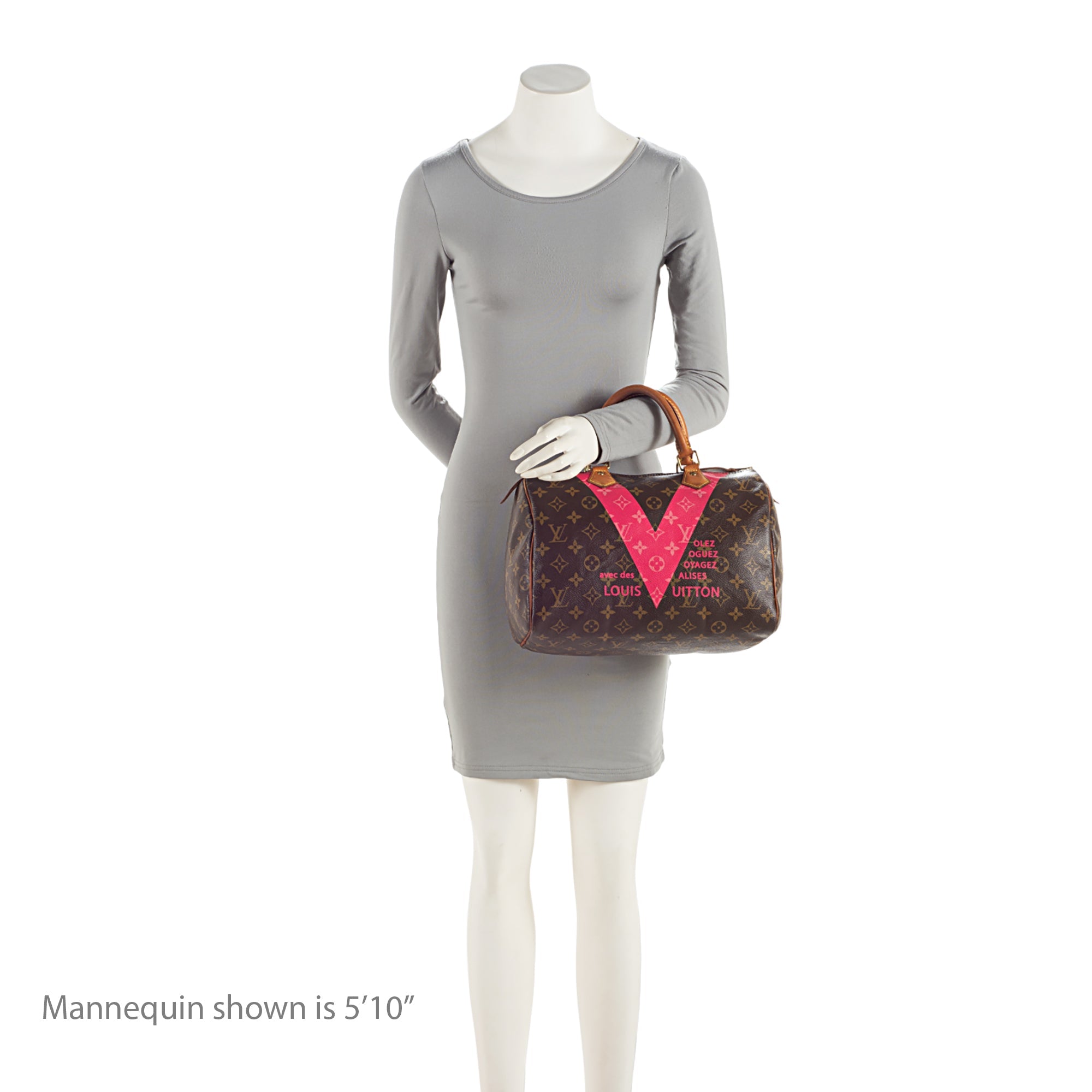 Louis Vuitton Monogram Canvas V Speedy 30 Satchel - FINAL SALE (SHF-ETgDwY)