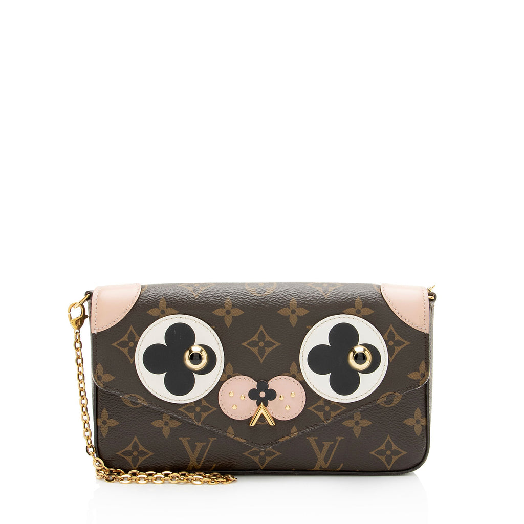 Louis Vuitton Limited Edition Monogram Canvas Valentine Dog Felicie Pochette